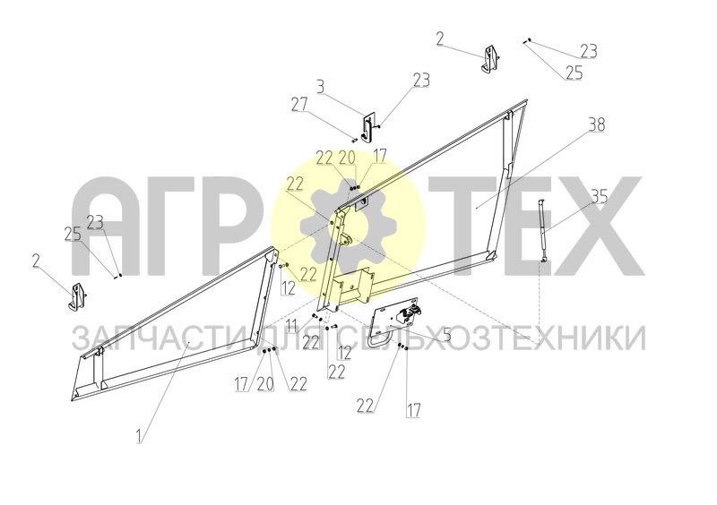 Капот (101.01.56.300-01) (№22 на схеме)